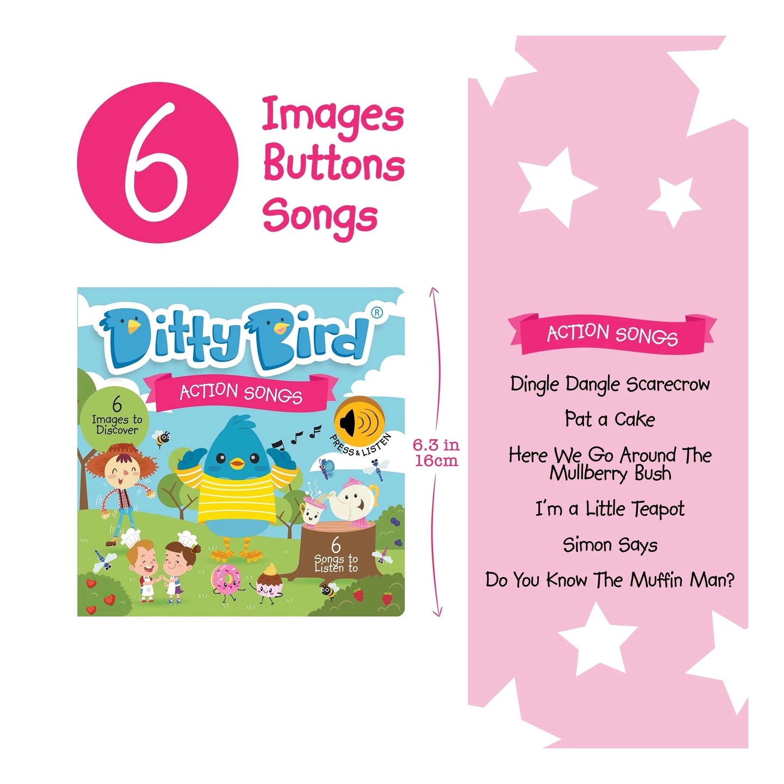 Ditty Bird Action Songs Book