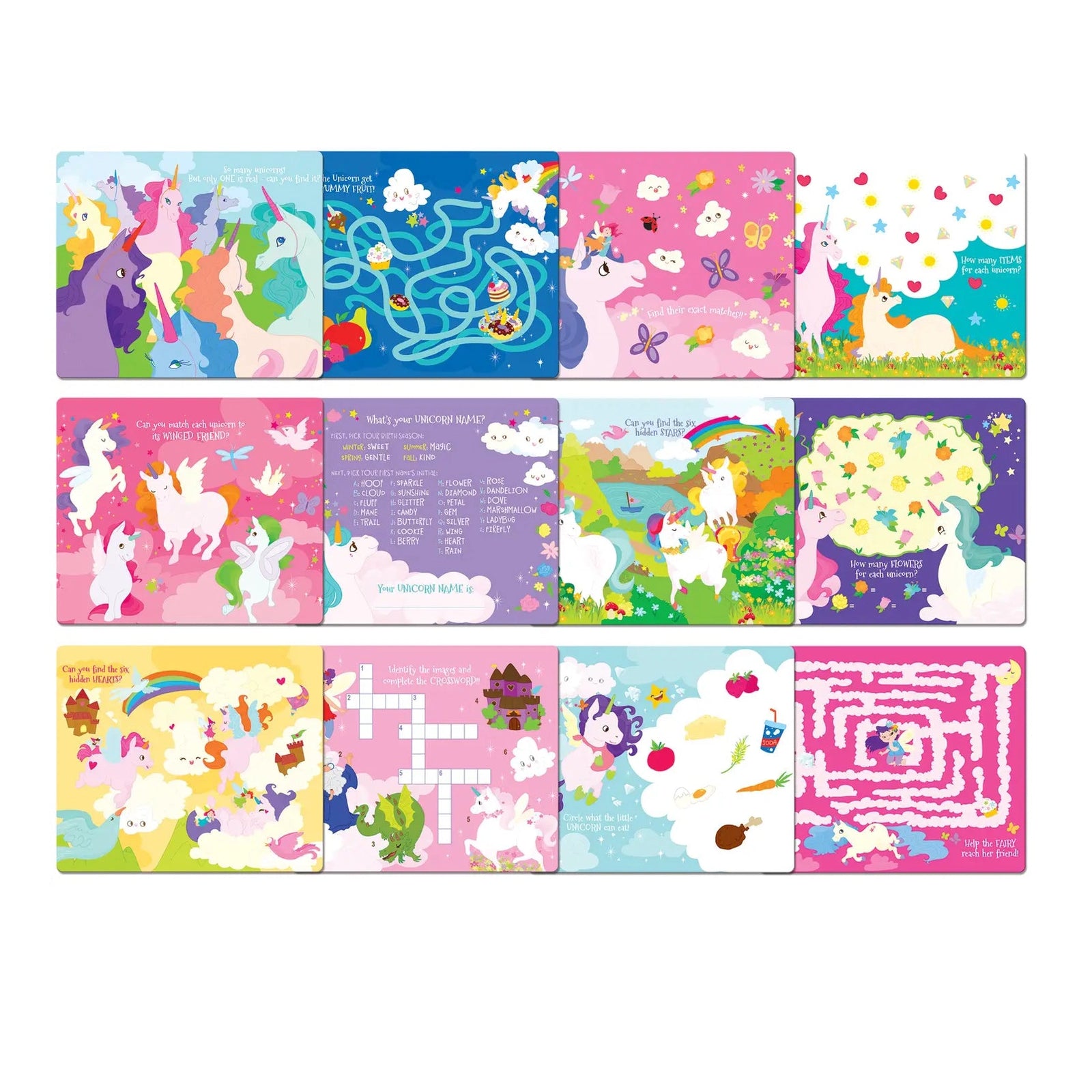 Dry Erase Activities To Go Unicorn Fantasy