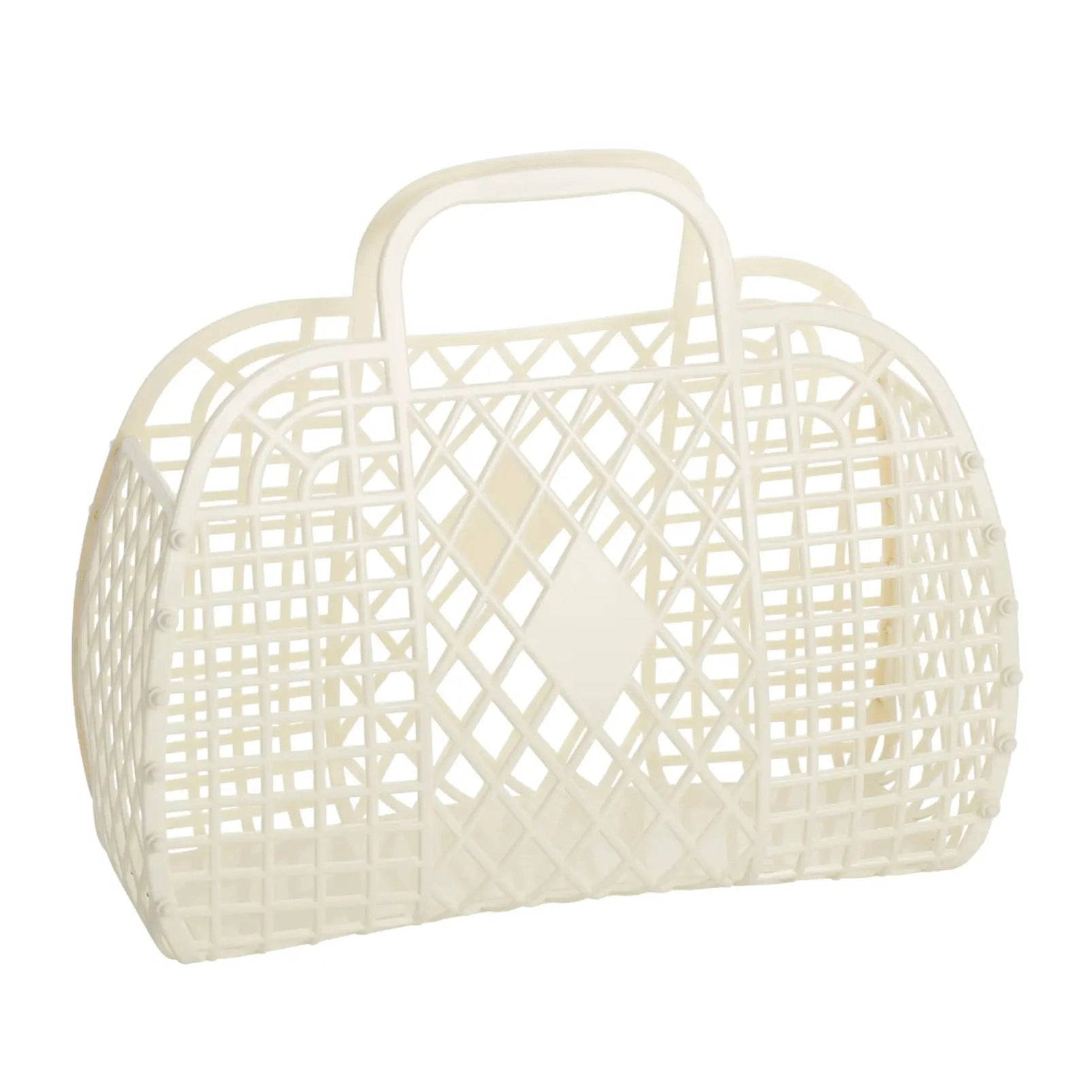 Retro Sun Jellies Large Basket Bag