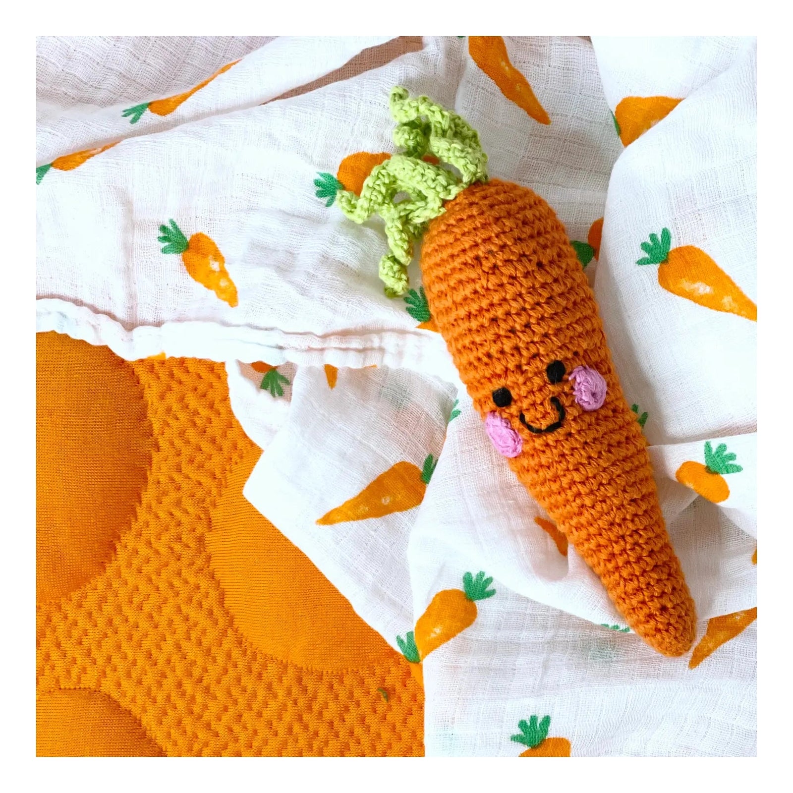 Friendly Carrot Rattle