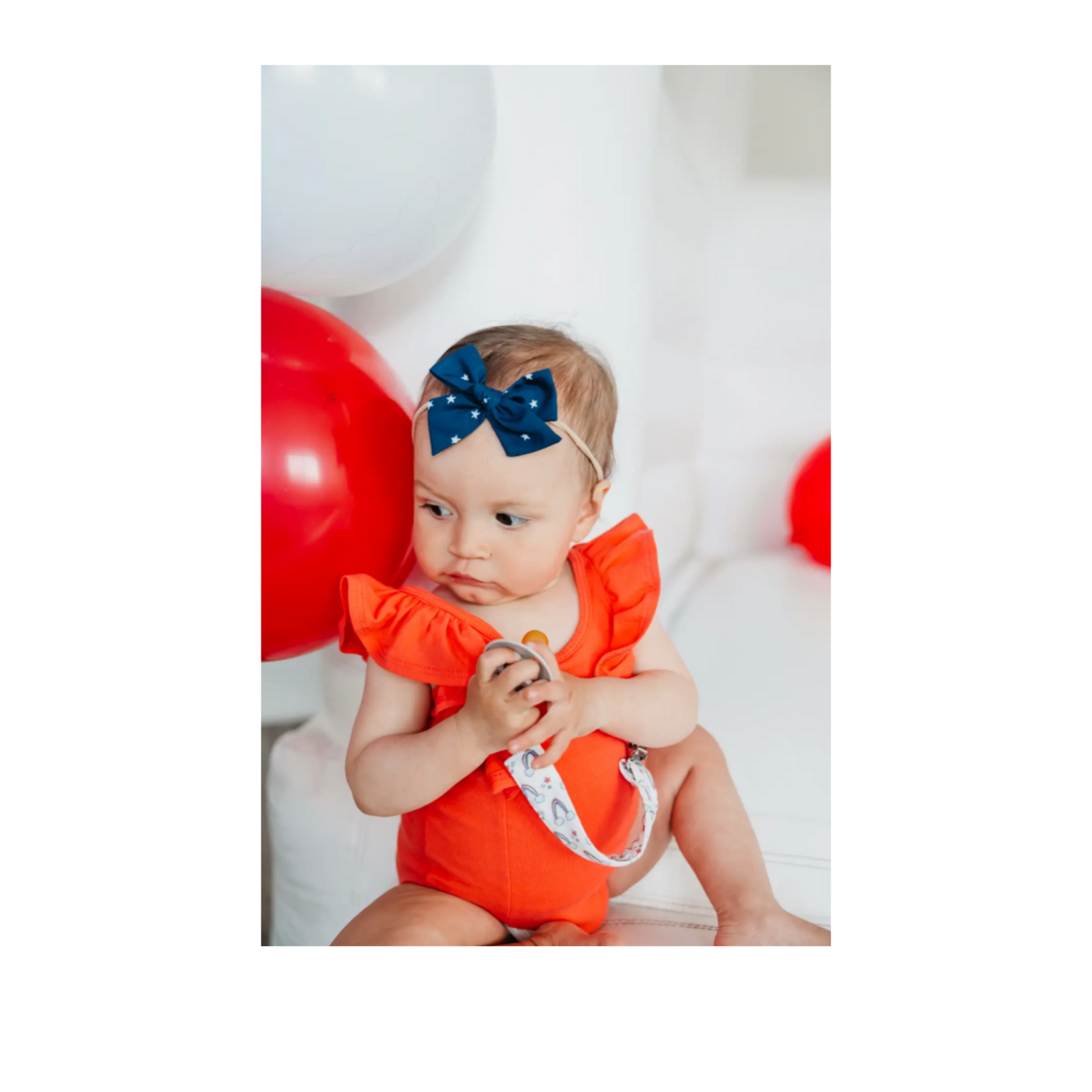 Liberty Rainbow Binky Clip