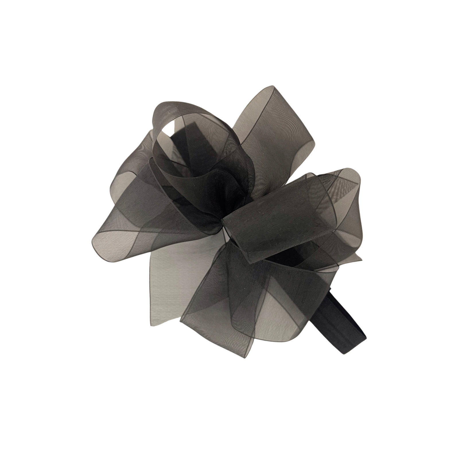 Medium Organza Double Bow Headband