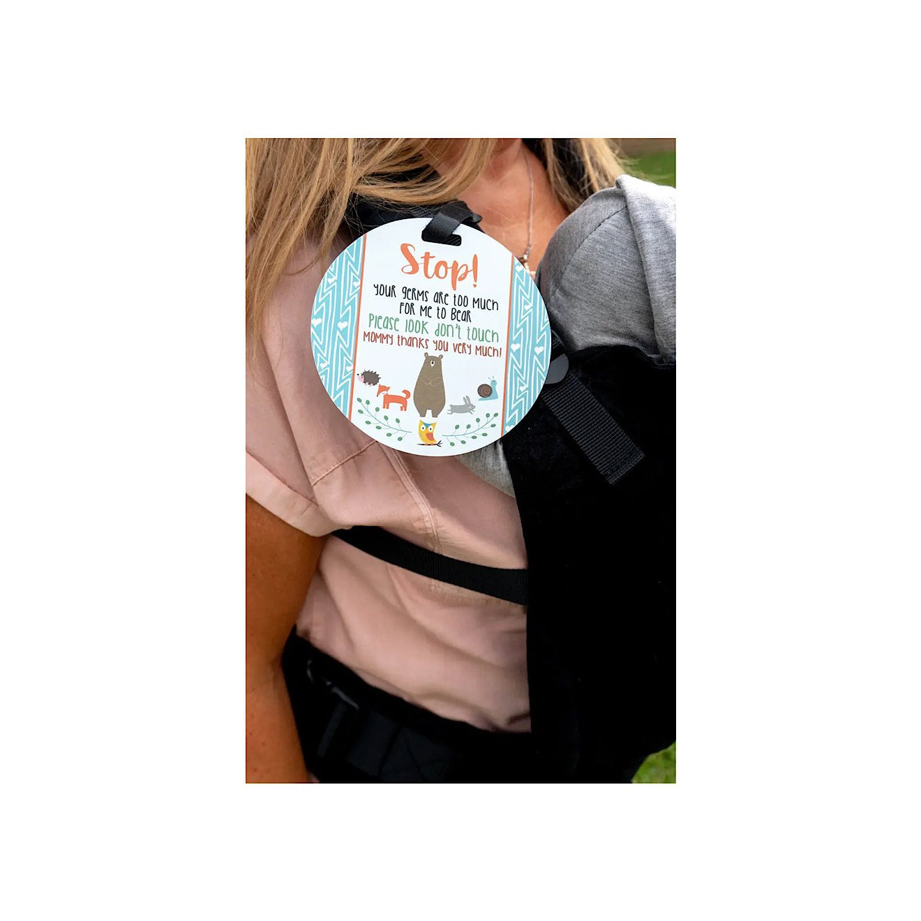 No Touching Baby Carseat and Stroller Tags