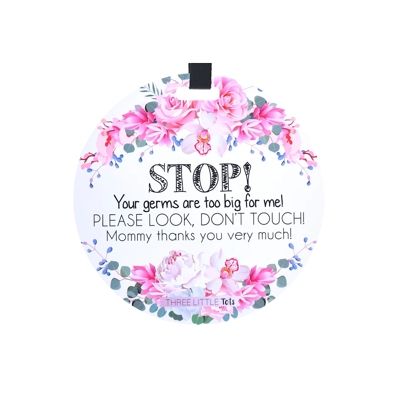 No Touching Baby Carseat and Stroller Tags