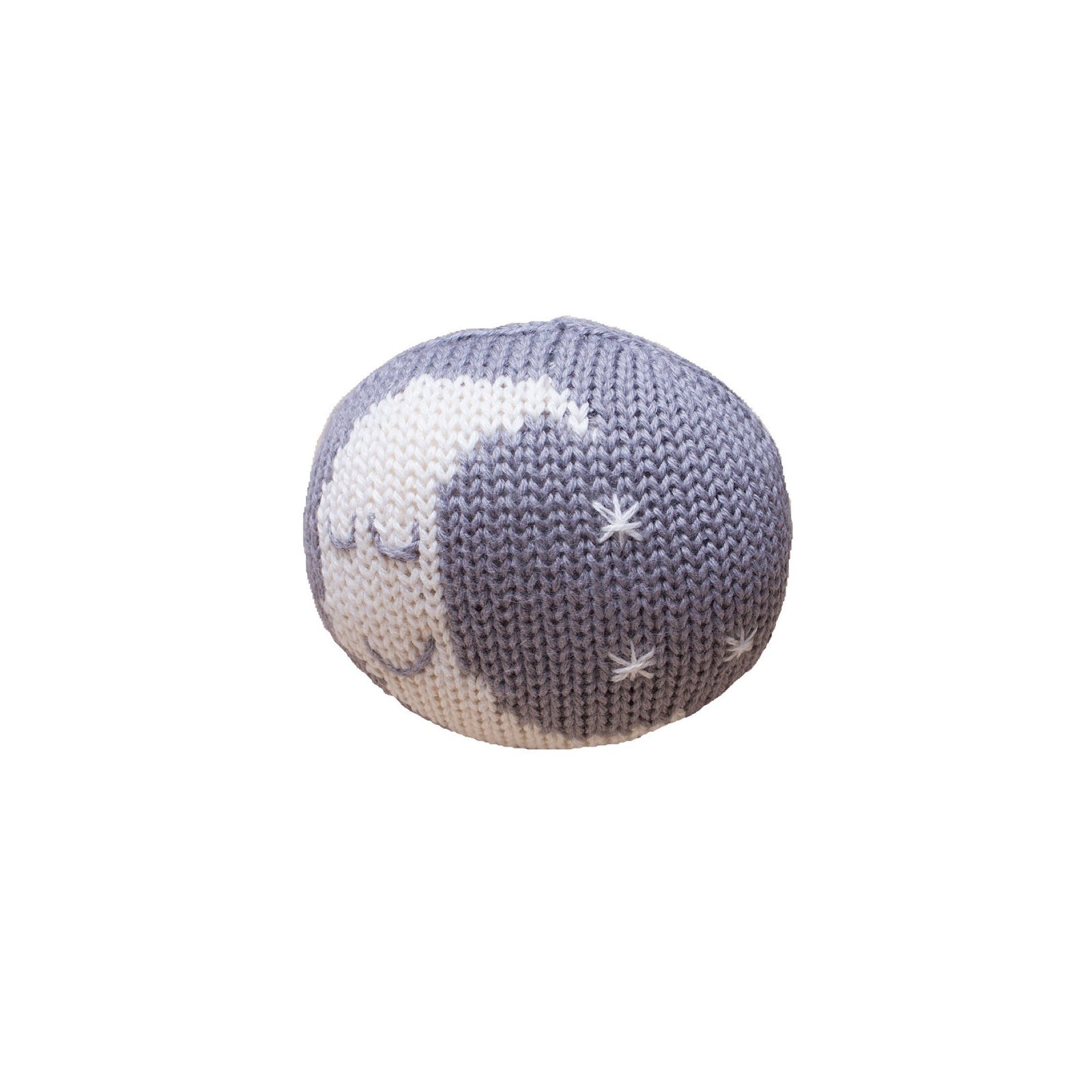 Organic Sleeping Moon Knit Rattle