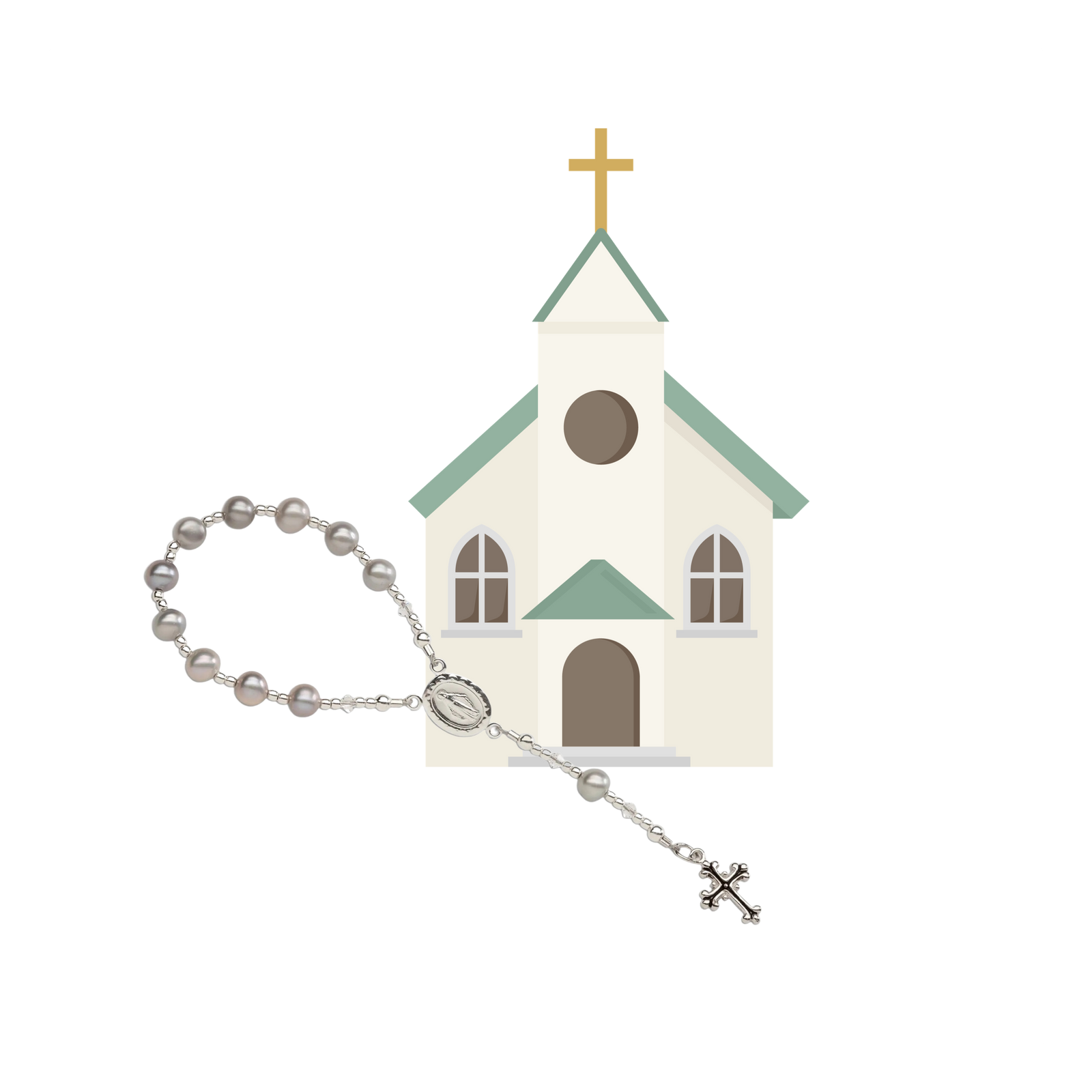 Sterling Silver Baby Rosary