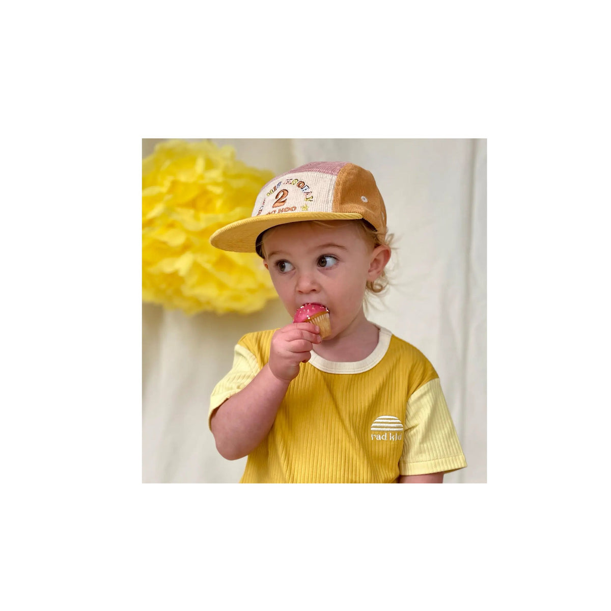 2nd Birthday Embroidered Corduroy Hats