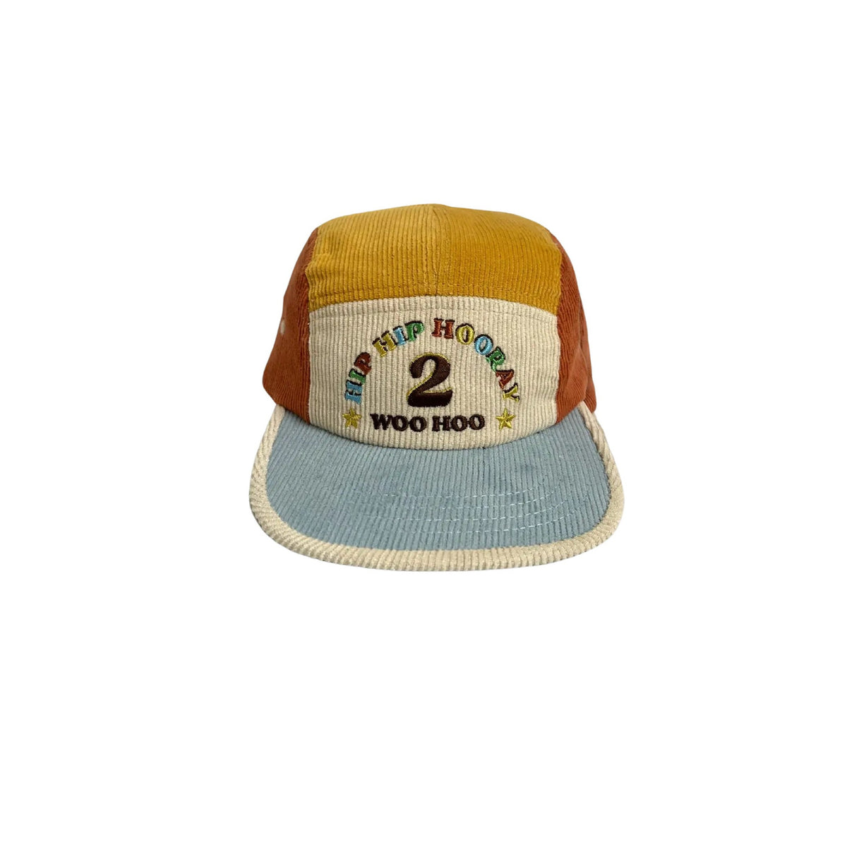 2nd Birthday Embroidered Corduroy Hats