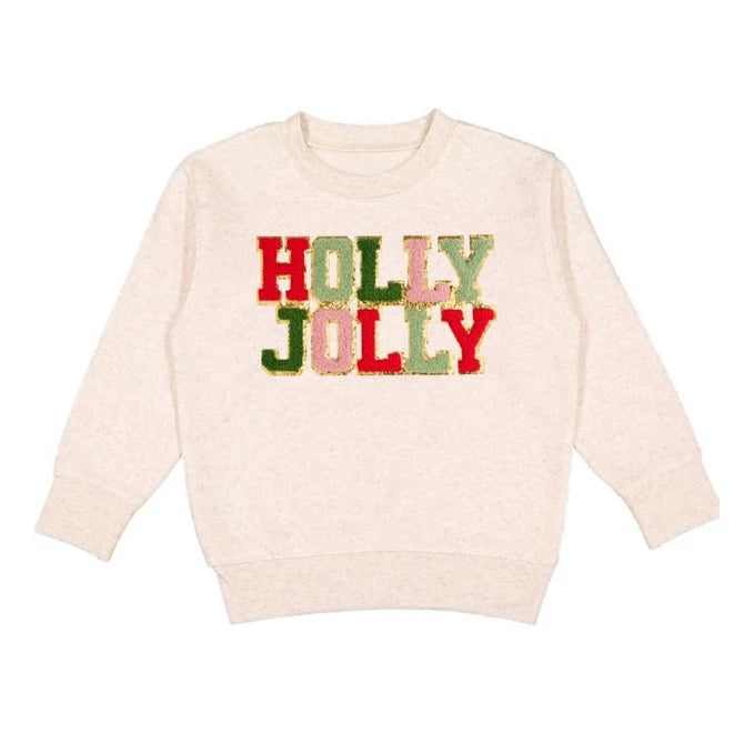 Holly Jolly Patch Christmas Sweatshirt