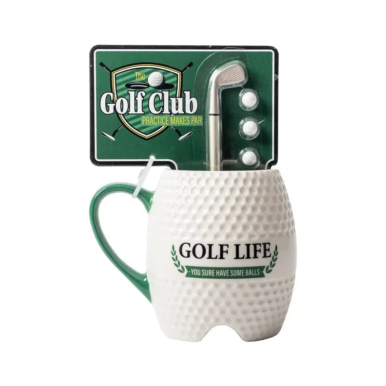 “Golf Life” Ceramic Mug &amp; Golf Club Pen