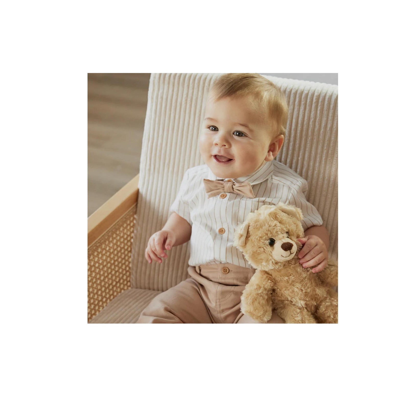 Baby Boy 3-Piece Poplin Shirt and Pant Set