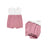 Baby Girl Collared Pink Rompers 2-Pack