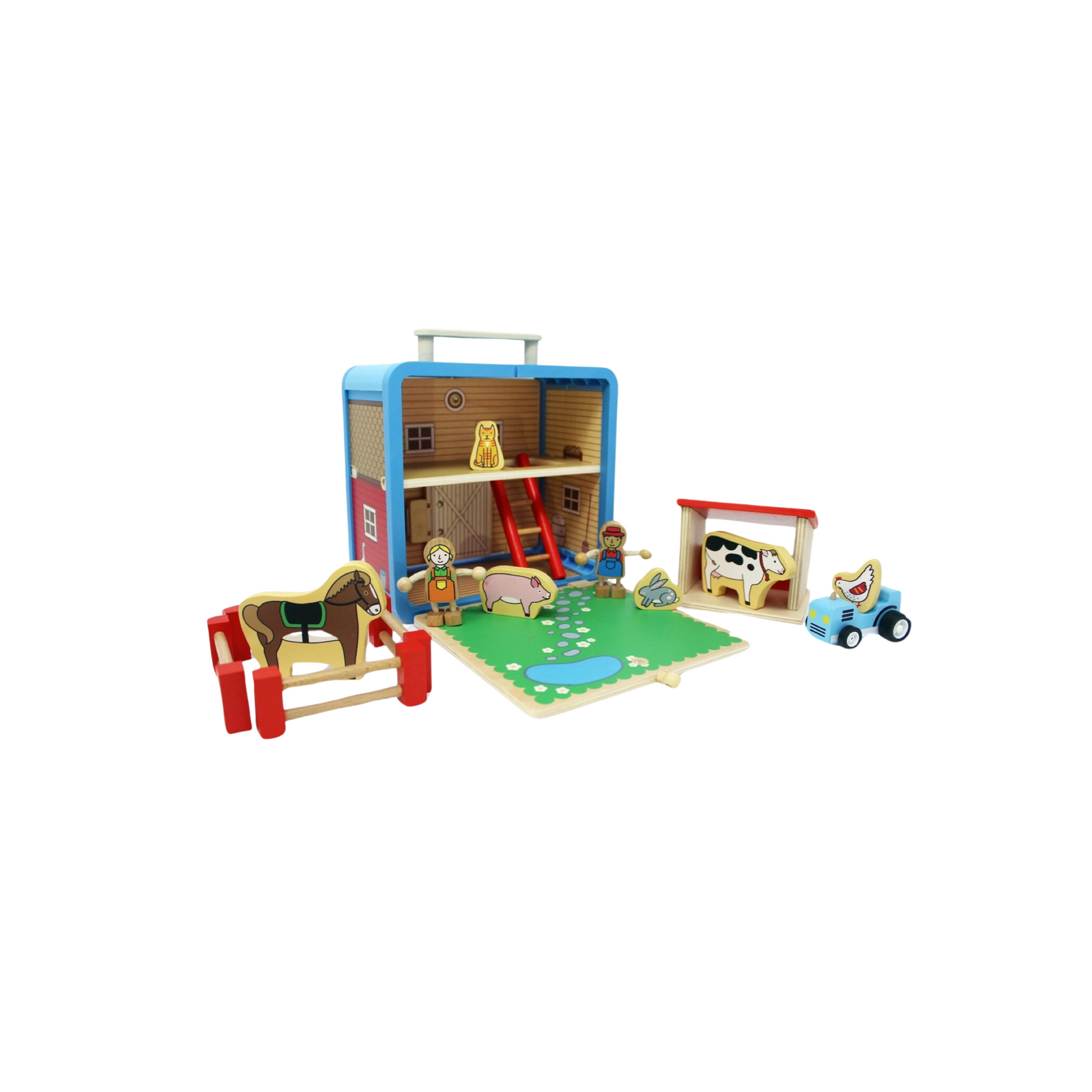 Barnyard Suitcase Wooden Playset