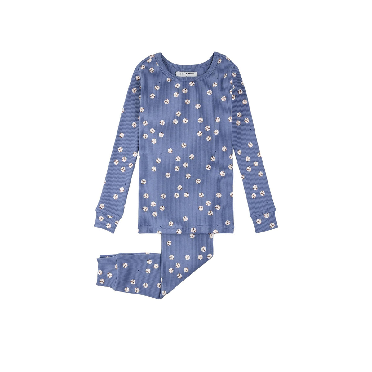 Baseball Print 2-Piece Pajama Set