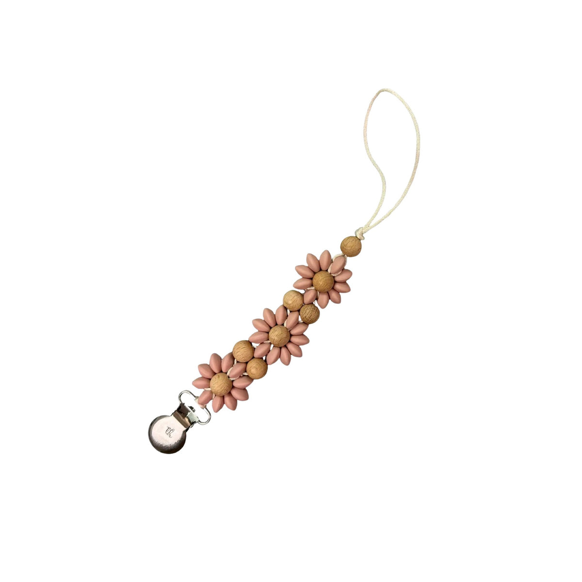 Beechwood &amp; Silicone Pacifier Clips