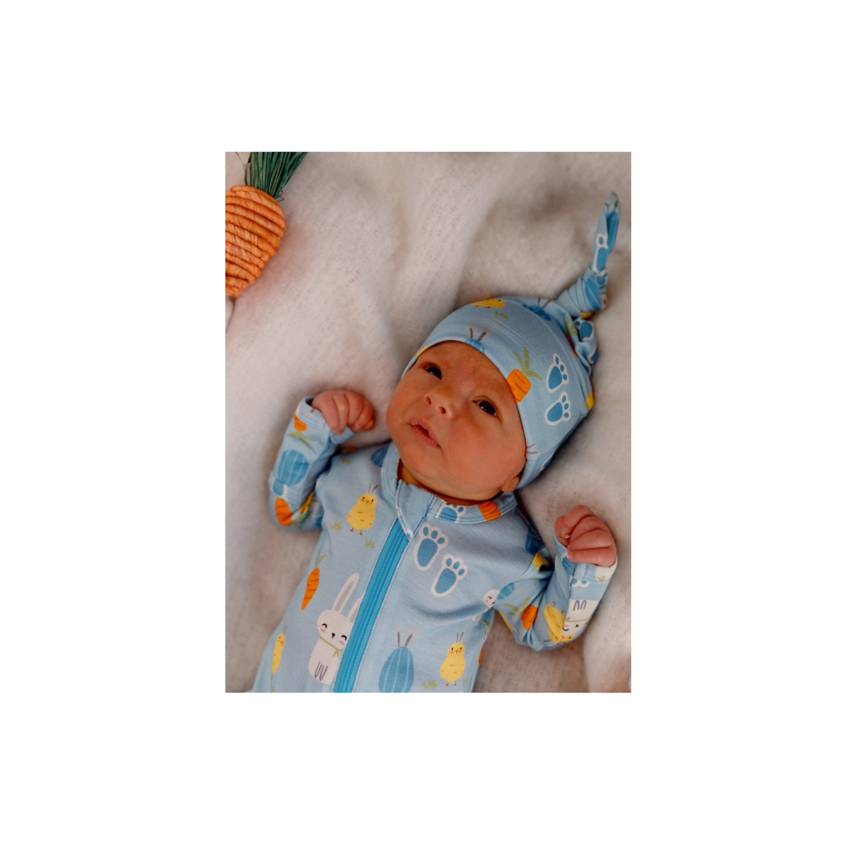 Blue Easter Bunny Beanie Hat