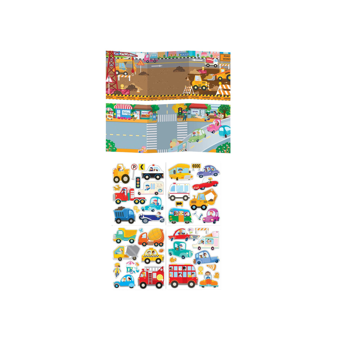 Cars &amp; Trucks Sticker Activity Tote
