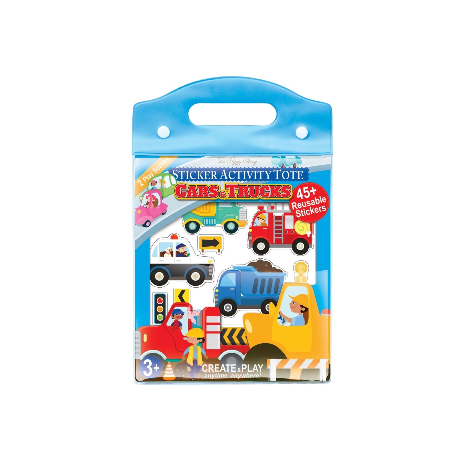 Cars & Trucks Sticker Activity Tote