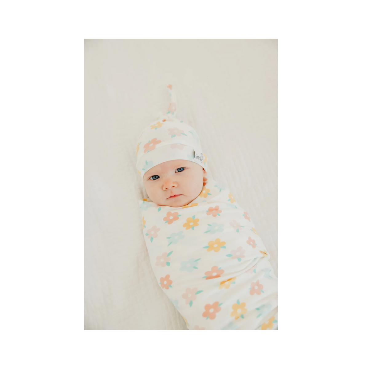 Cheery Daisy Top Knot Hat