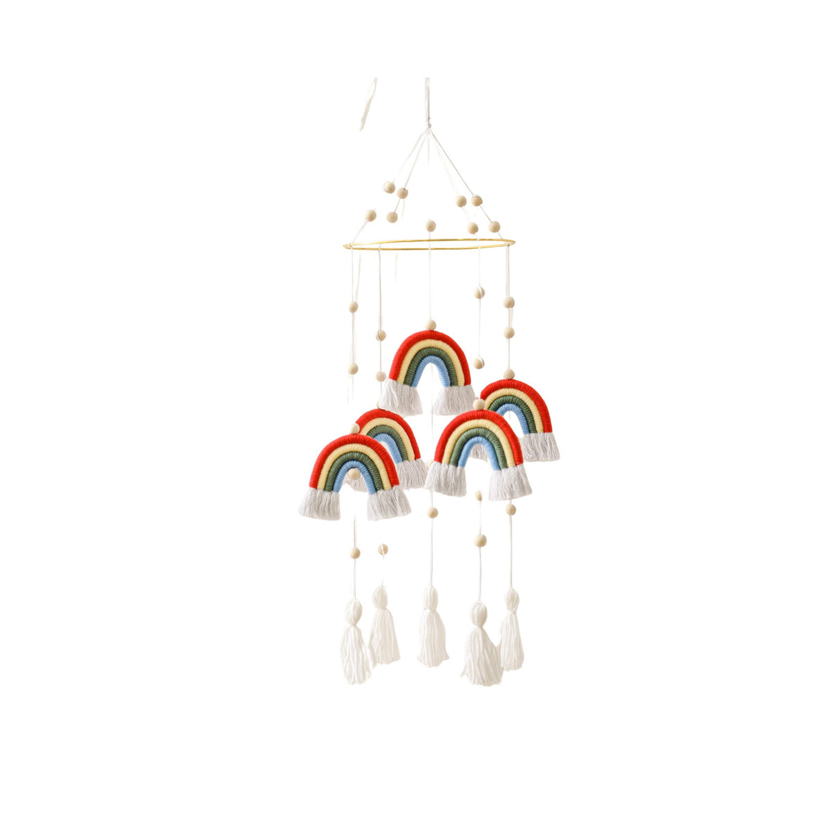 Cotton &amp; Silk Rainbow Nursery Mobiles