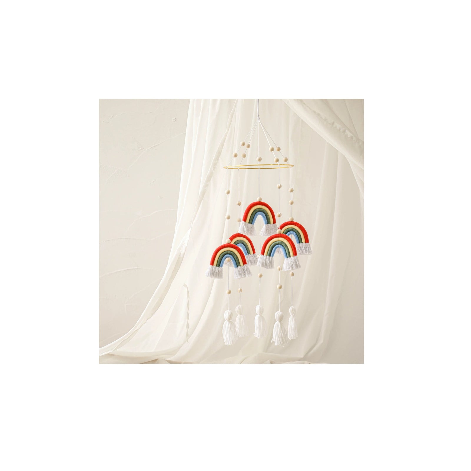 Cotton & Silk Rainbow Nursery Mobiles