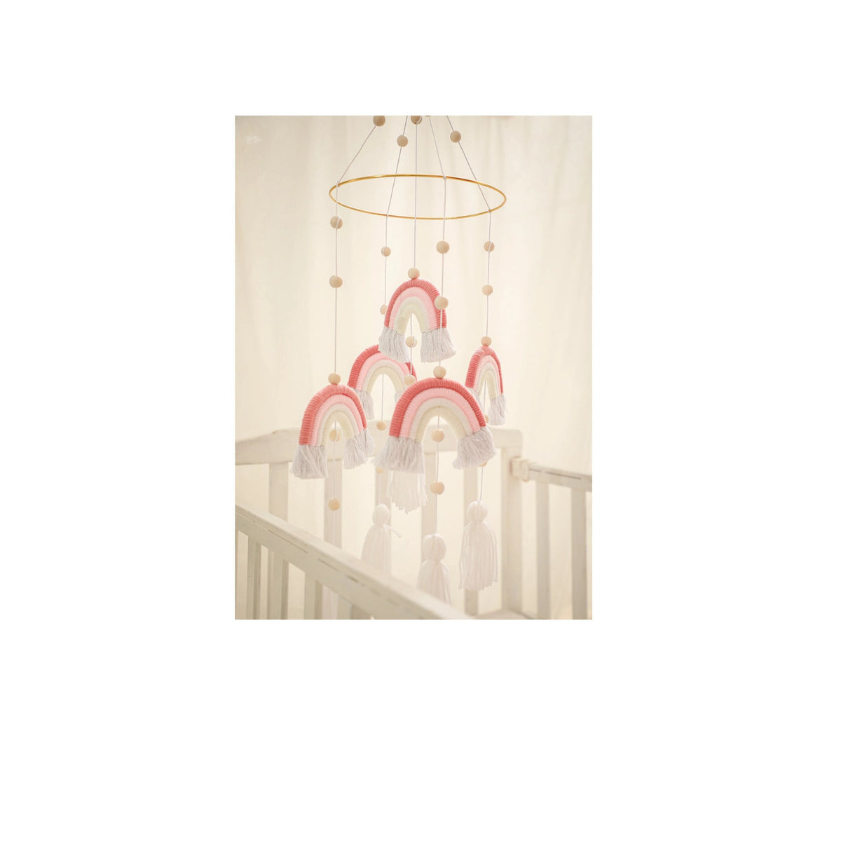 Cotton &amp; Silk Rainbow Nursery Mobiles