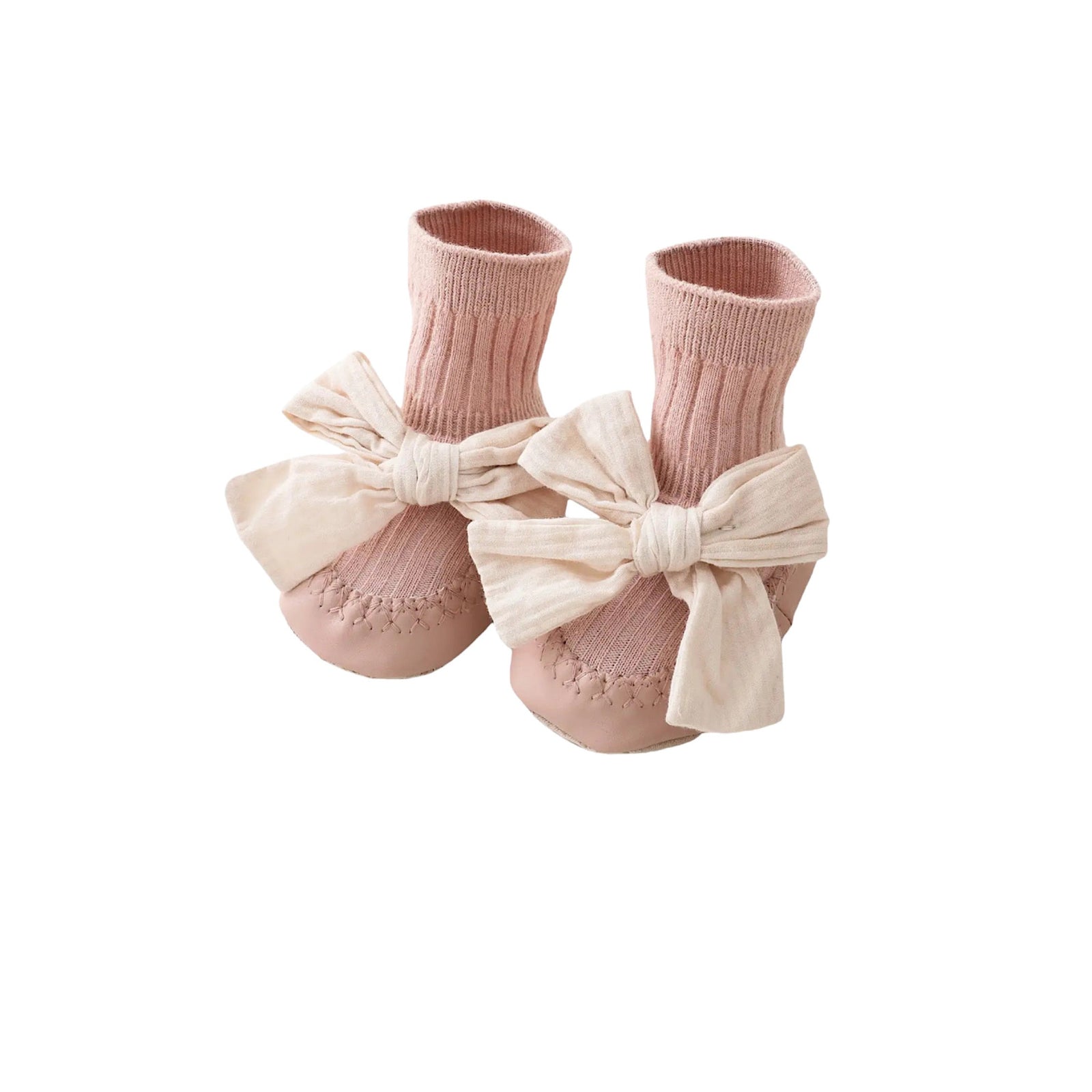 Doll Baby Bowed Slipper Socks