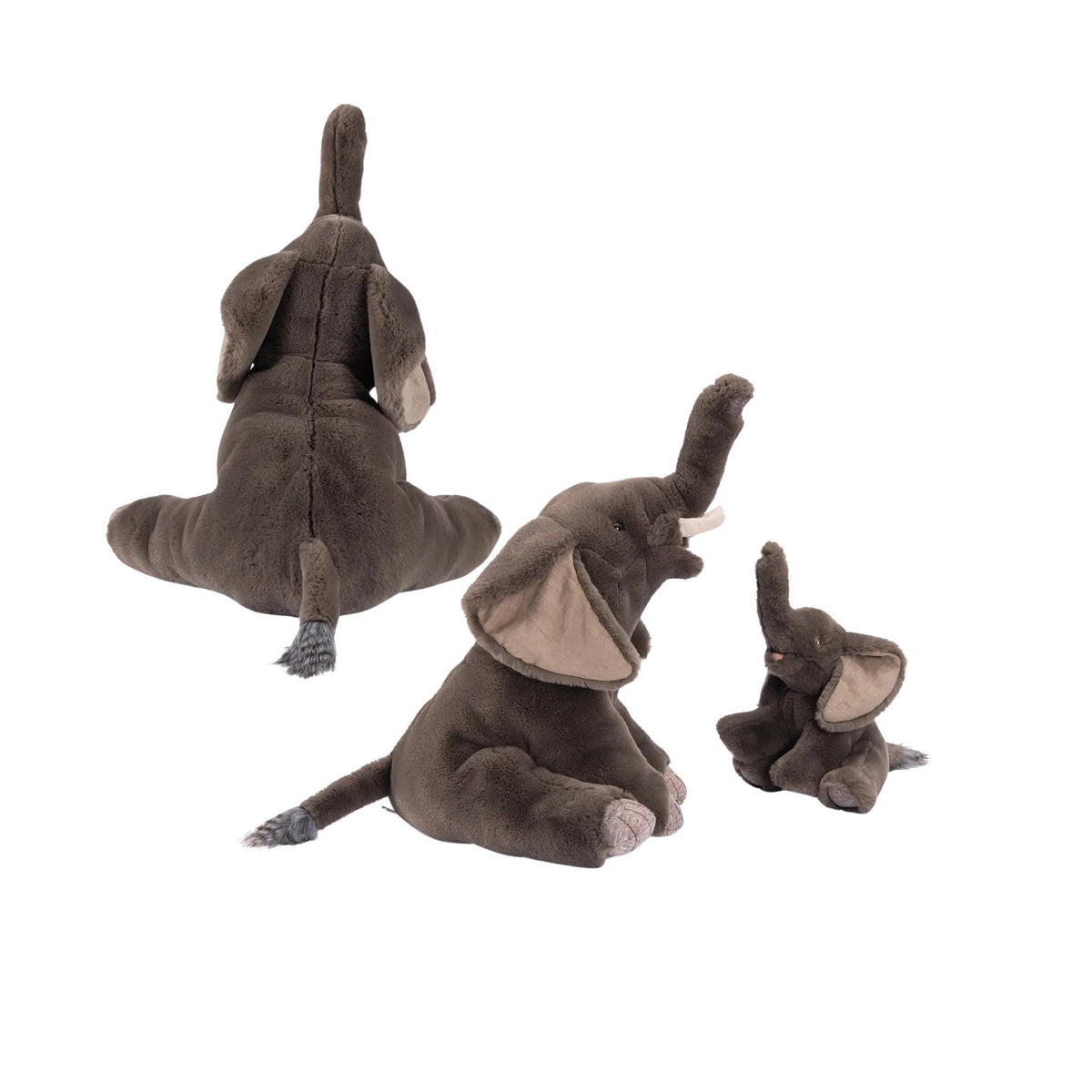 Floppy Ear Grey Elephant Plush