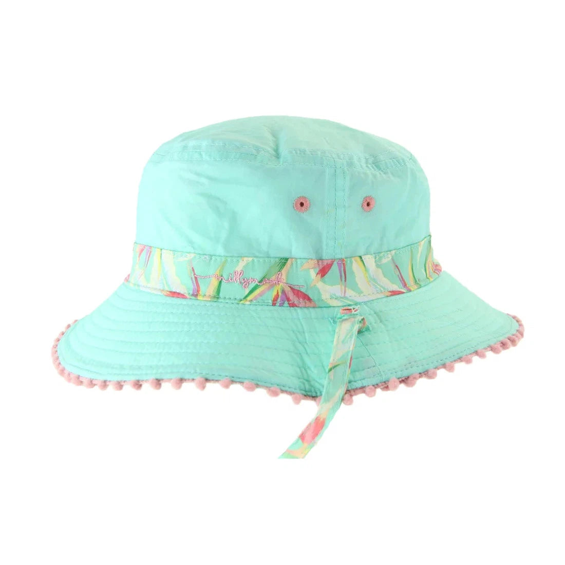 Girl’s Birds of Paradise Print Reversible Bucket Hat