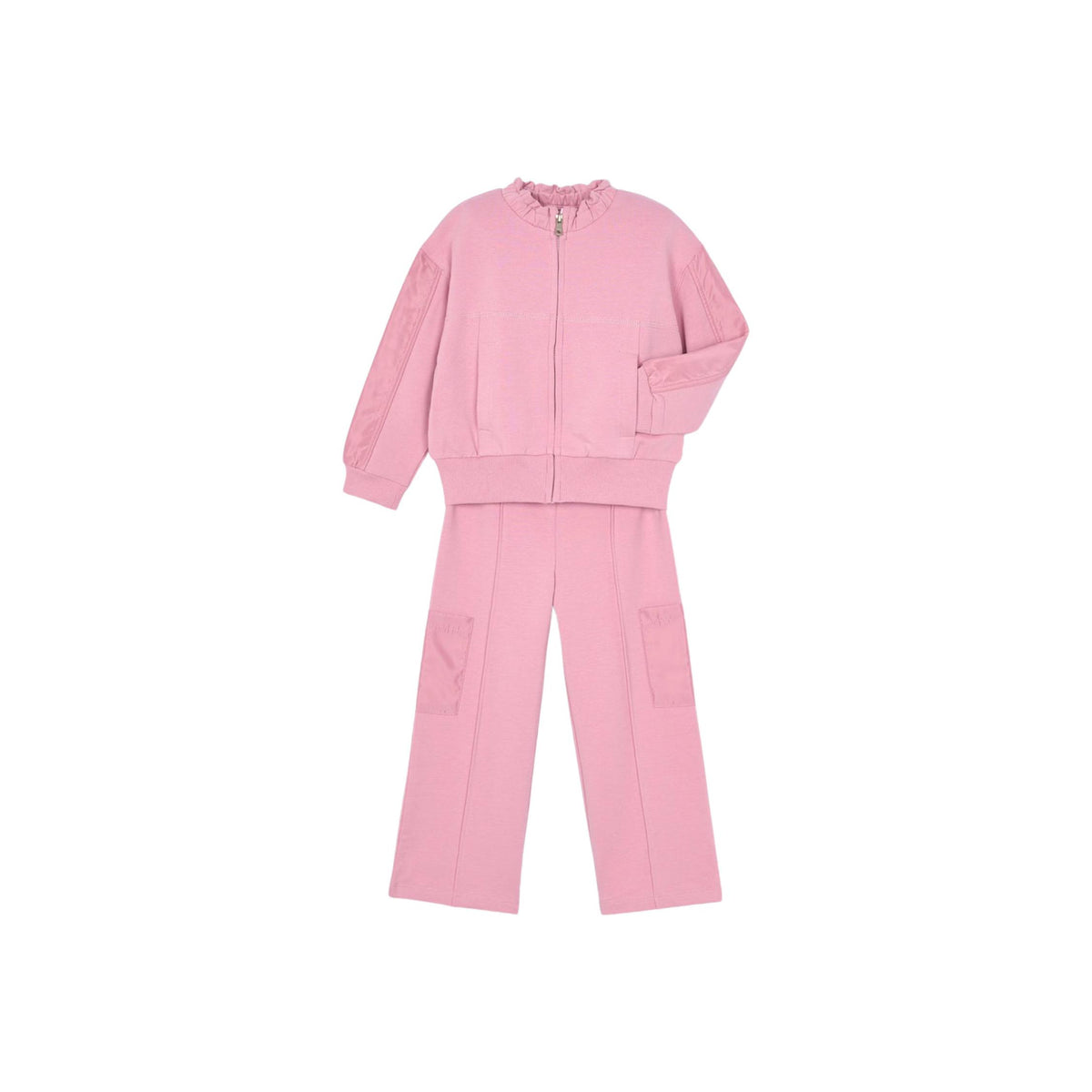 Girls’ Rose Pink 2-Piece Tracksuit