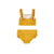 Gold Ribbed 2-Piece Swimsuit