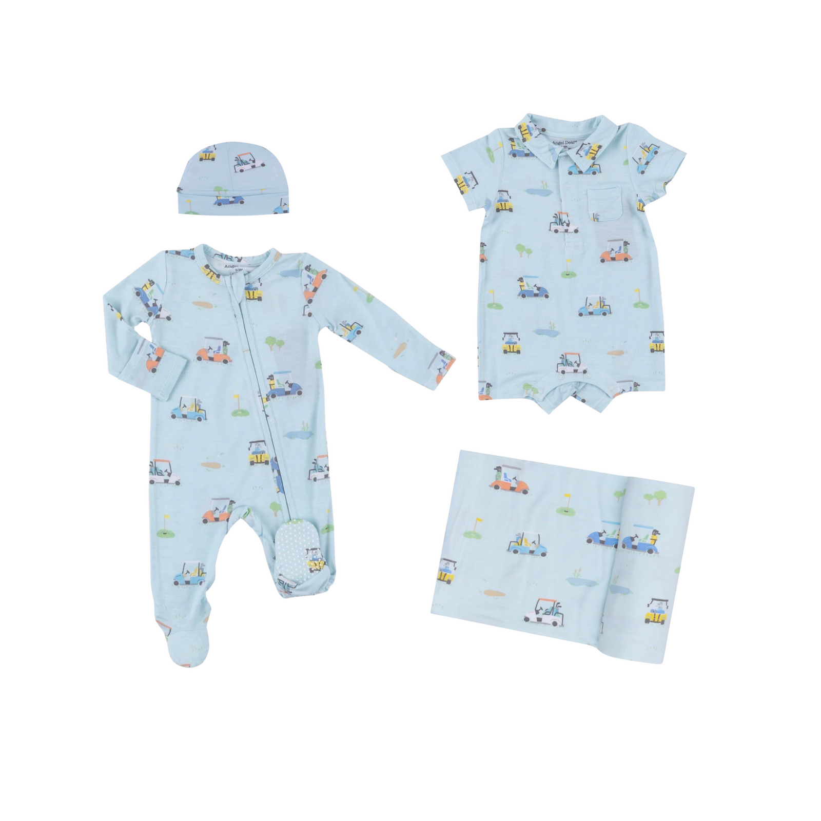 Golf Carts Blue Beanie Hat 0-3M