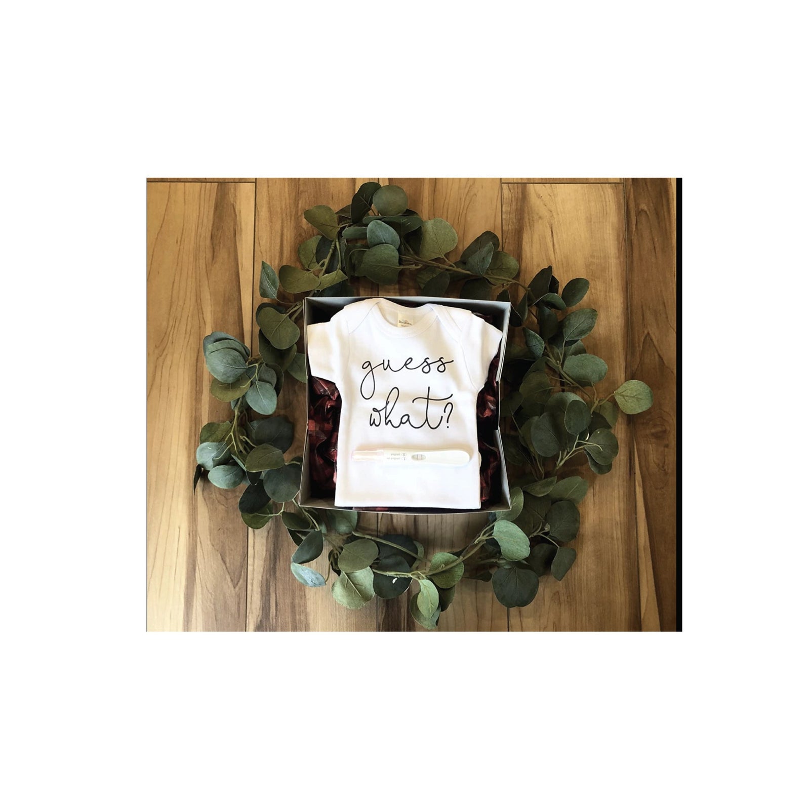 Guess What? Baby Announcement Onesie
