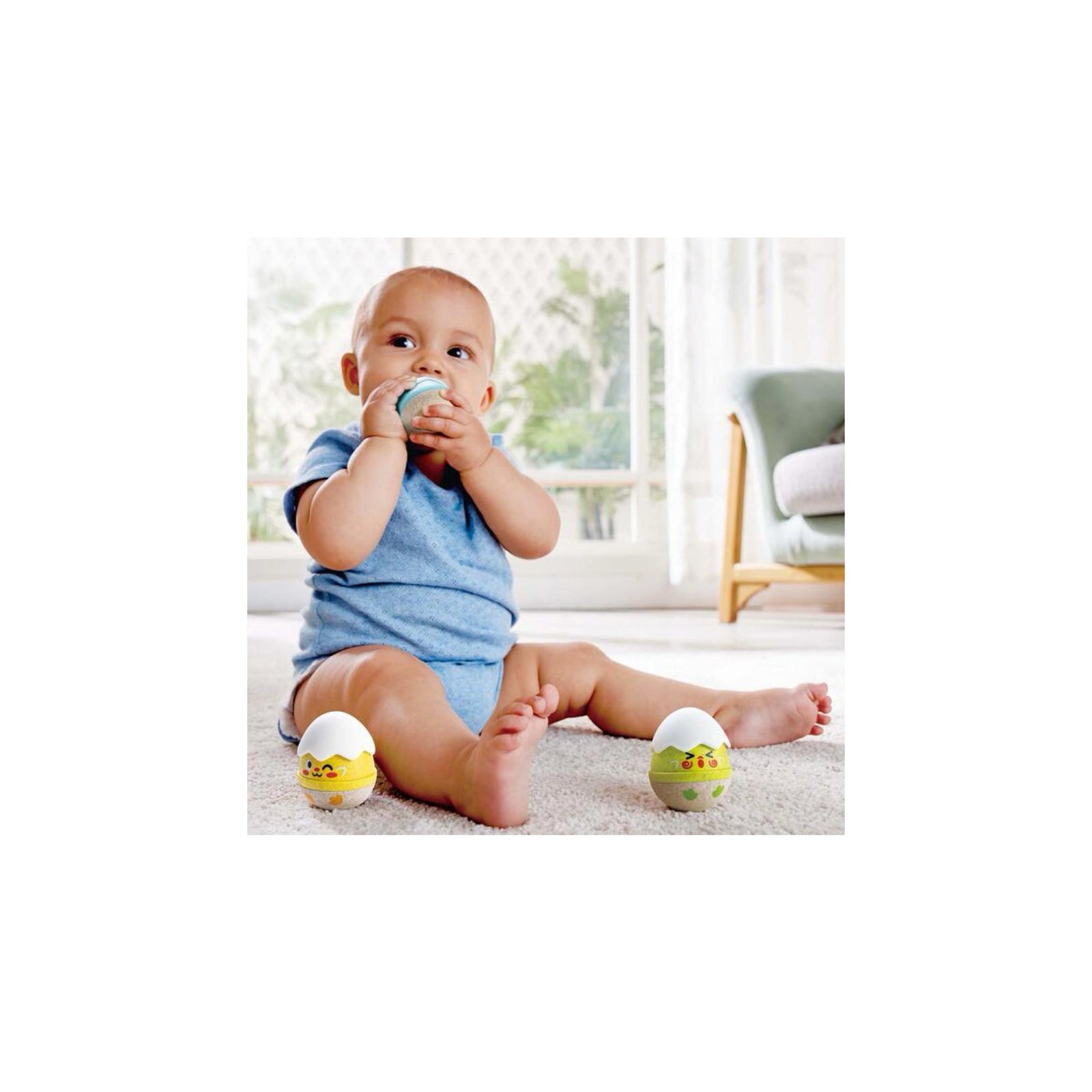 Happy Hatchlings 3-piece Wobble Rattles