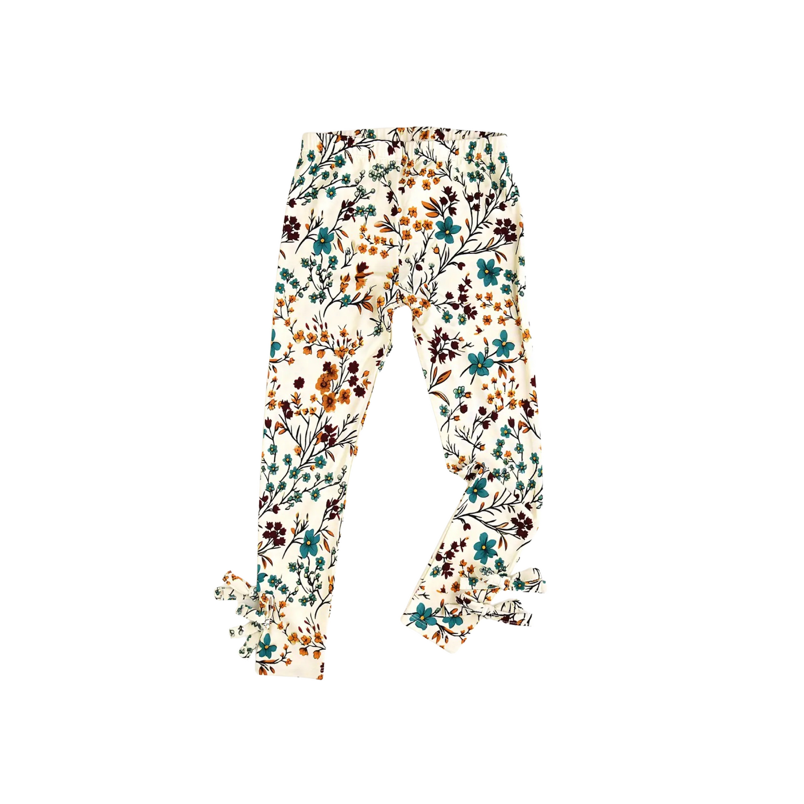 Maren Bow Girls’ Floral Leggings