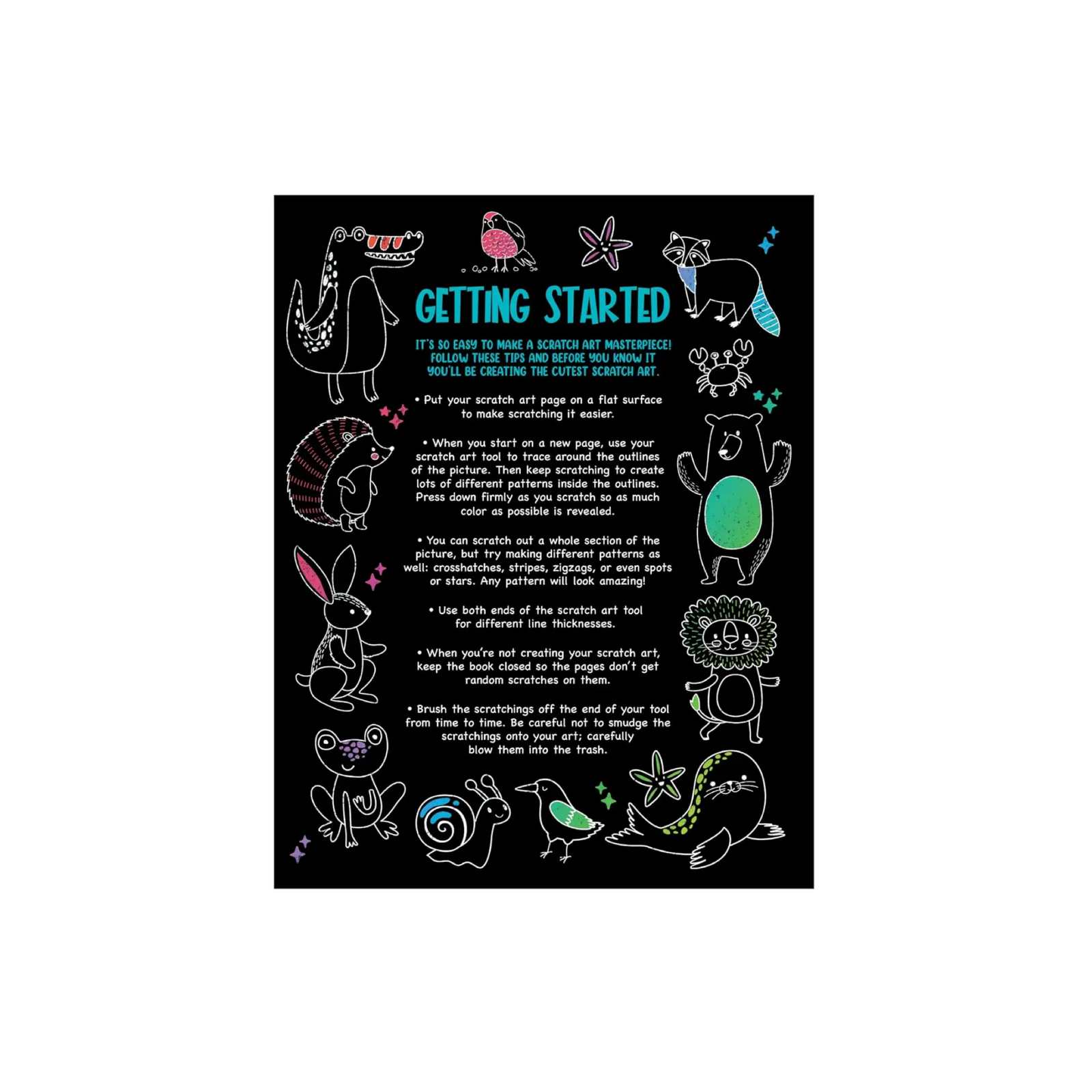 Animal Scratch Art & Activity Pad