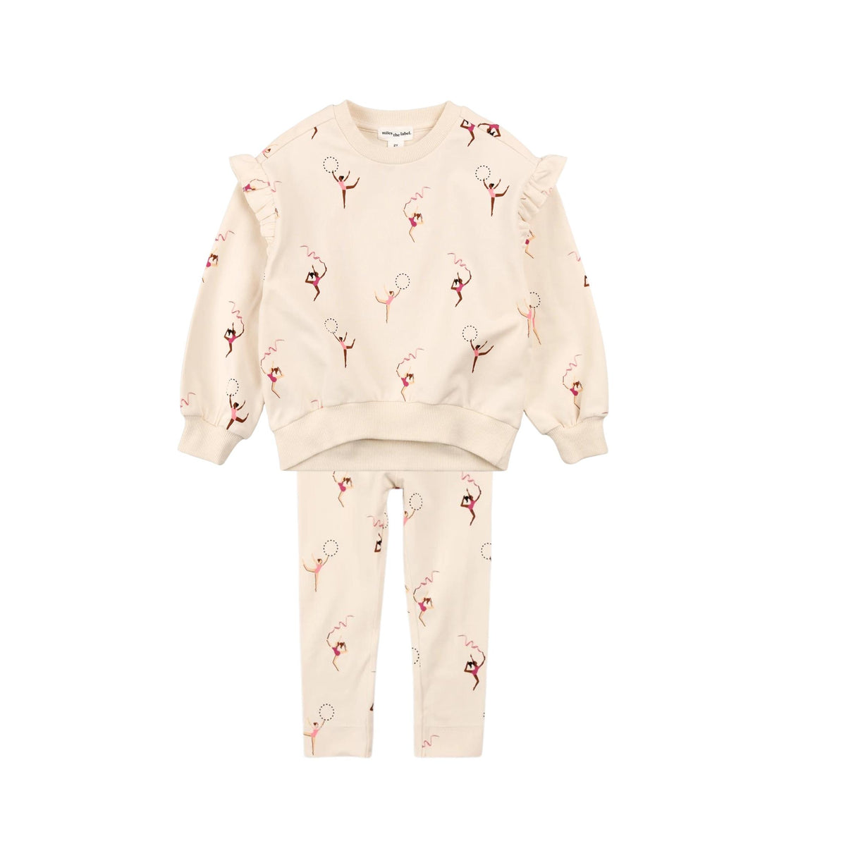 Gymnast Print On Birch Leggings