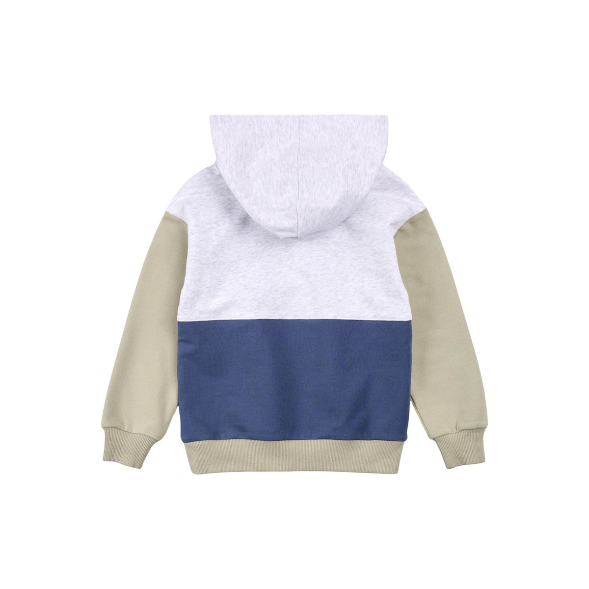 Miles Blue Color Blocked Hoodie