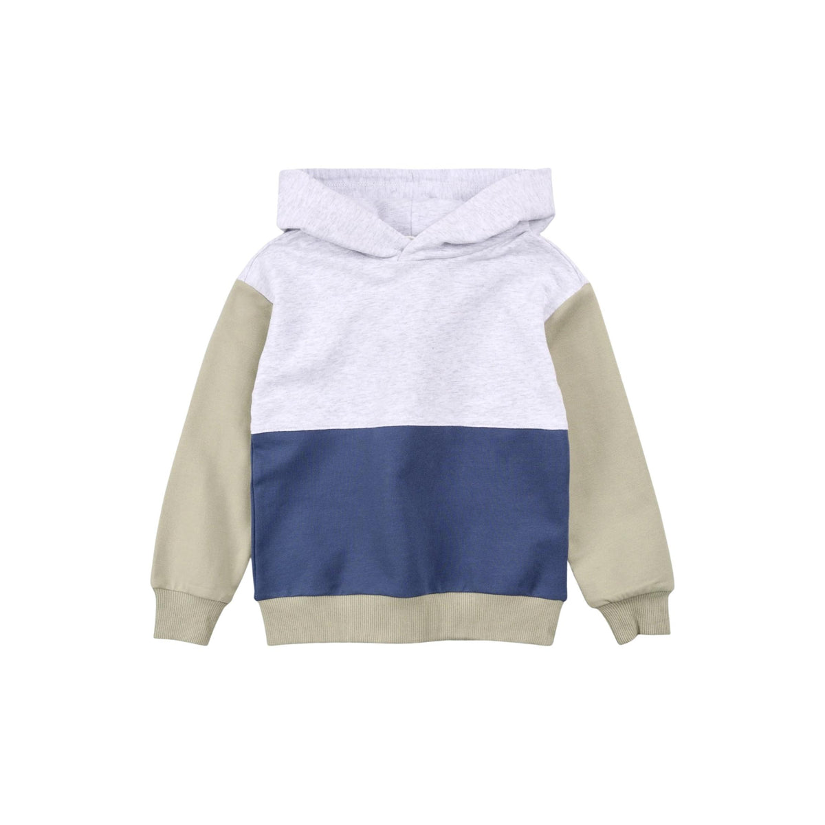 Miles Blue Color Blocked Hoodie