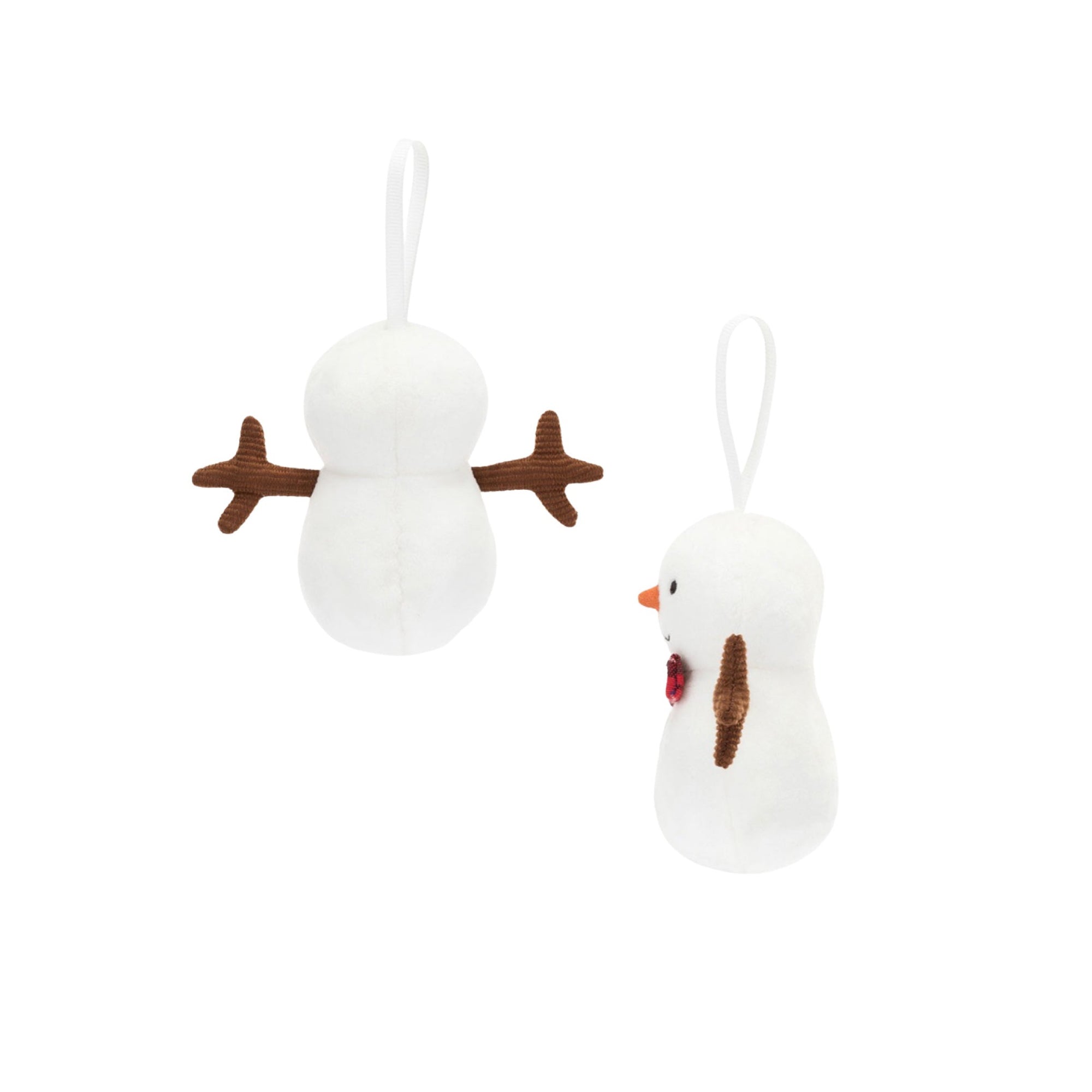 Festive Folly Snowman Ornament Plush