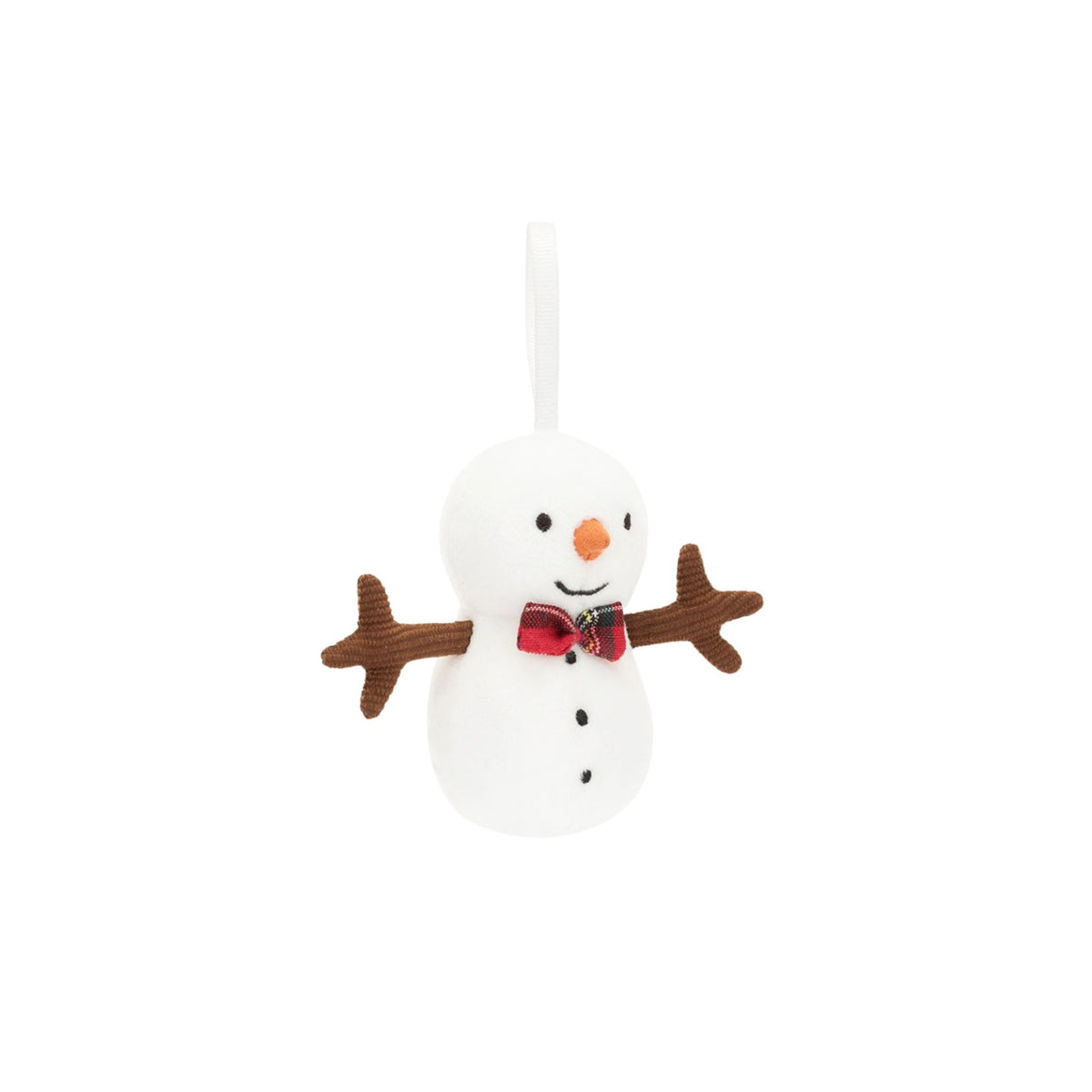 Festive Folly Snowman Ornament Plush