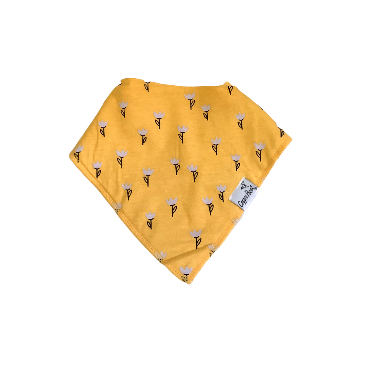 Birdie Yellow Floral Bandana Bib