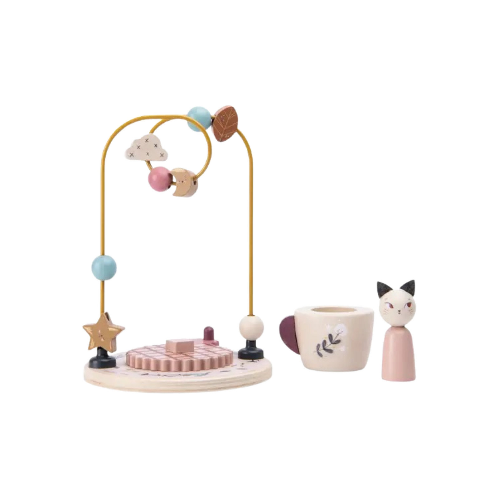 Kitten Wooden Beads Maze