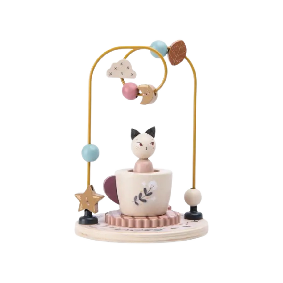 Kitten Wooden Beads Maze