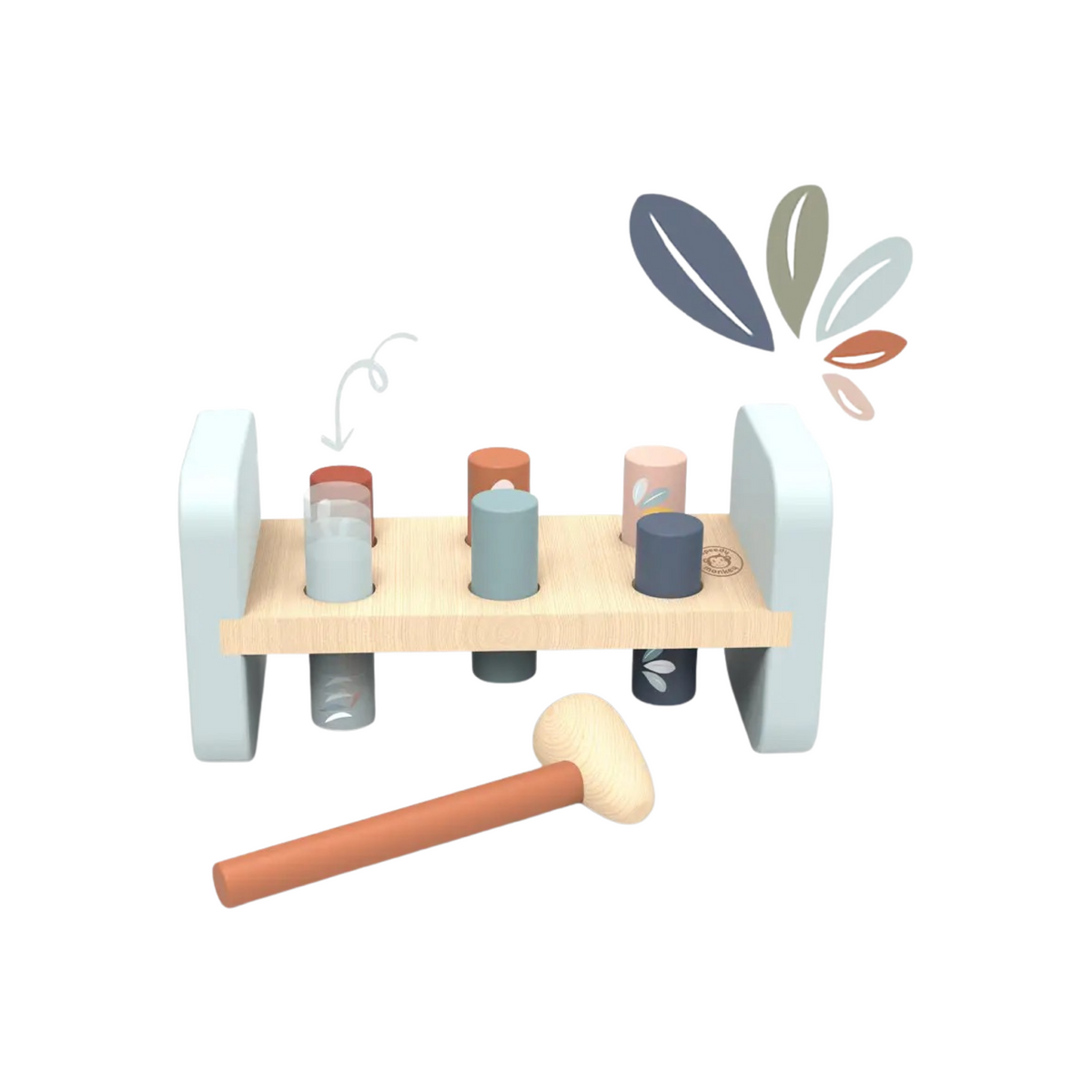 Wooden Hammer Bench Toy