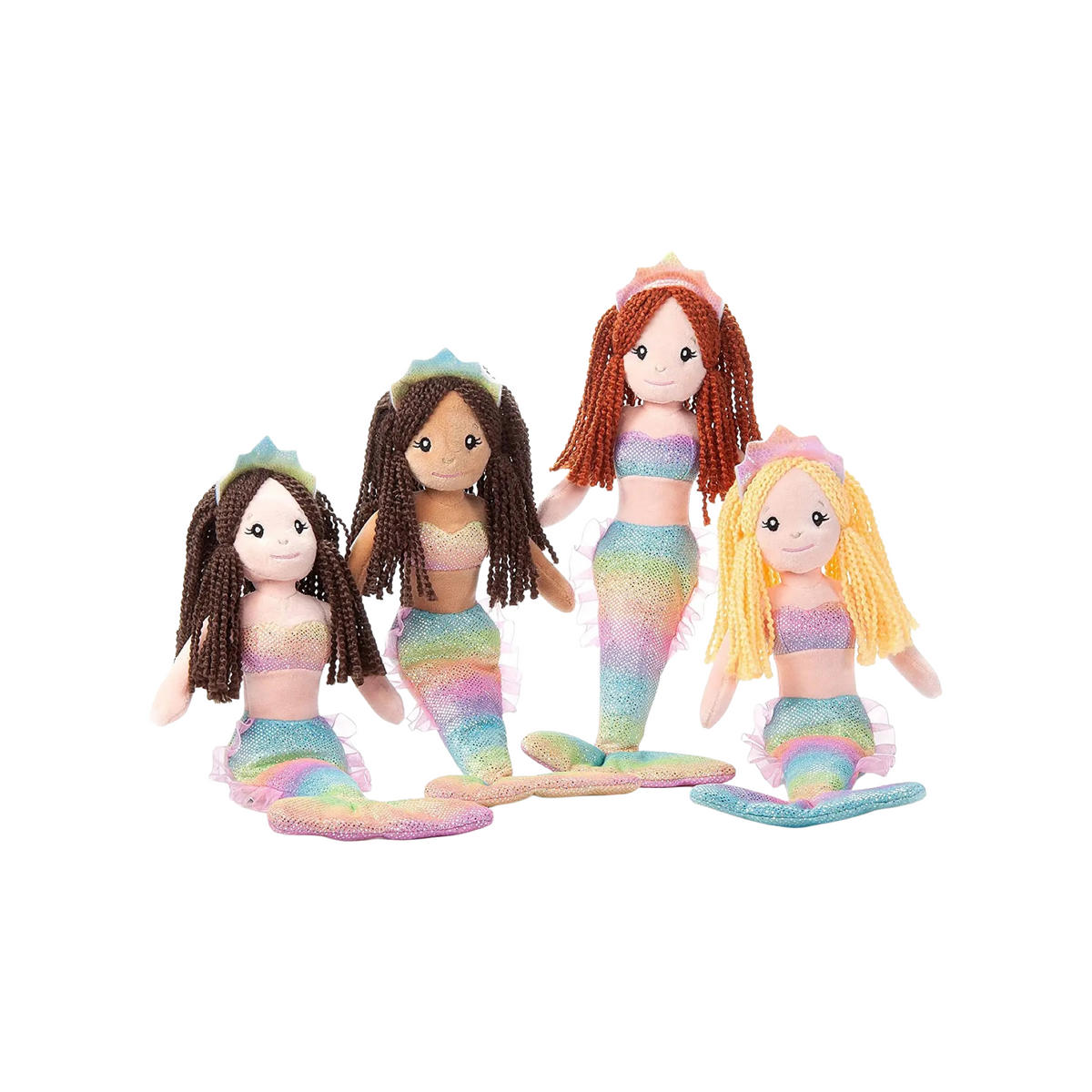 Rainbow Ombrez Mermaid Dolls Plush
