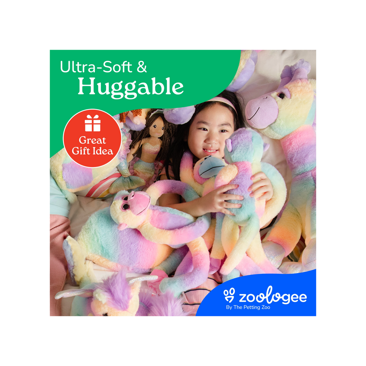 Rainbow Ombrez Mermaid Dolls Plush