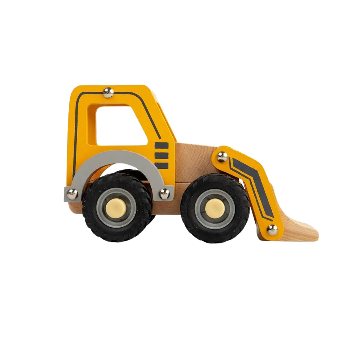 Wooden Mini Digger Toy Truck