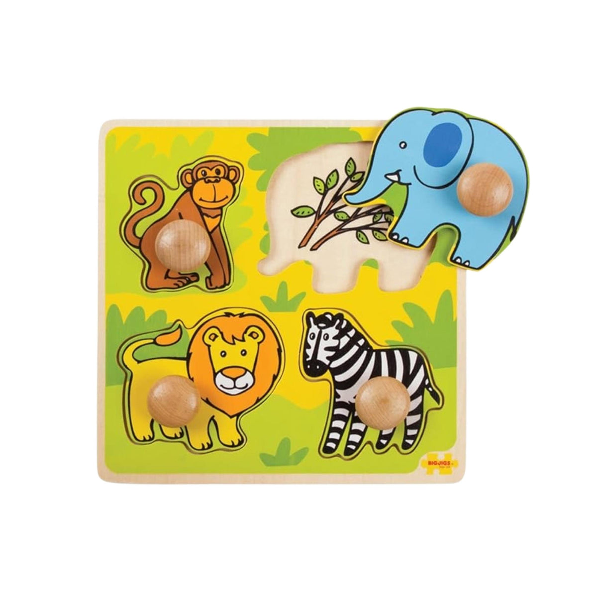 My First Wooden Peg Puzzle Safari