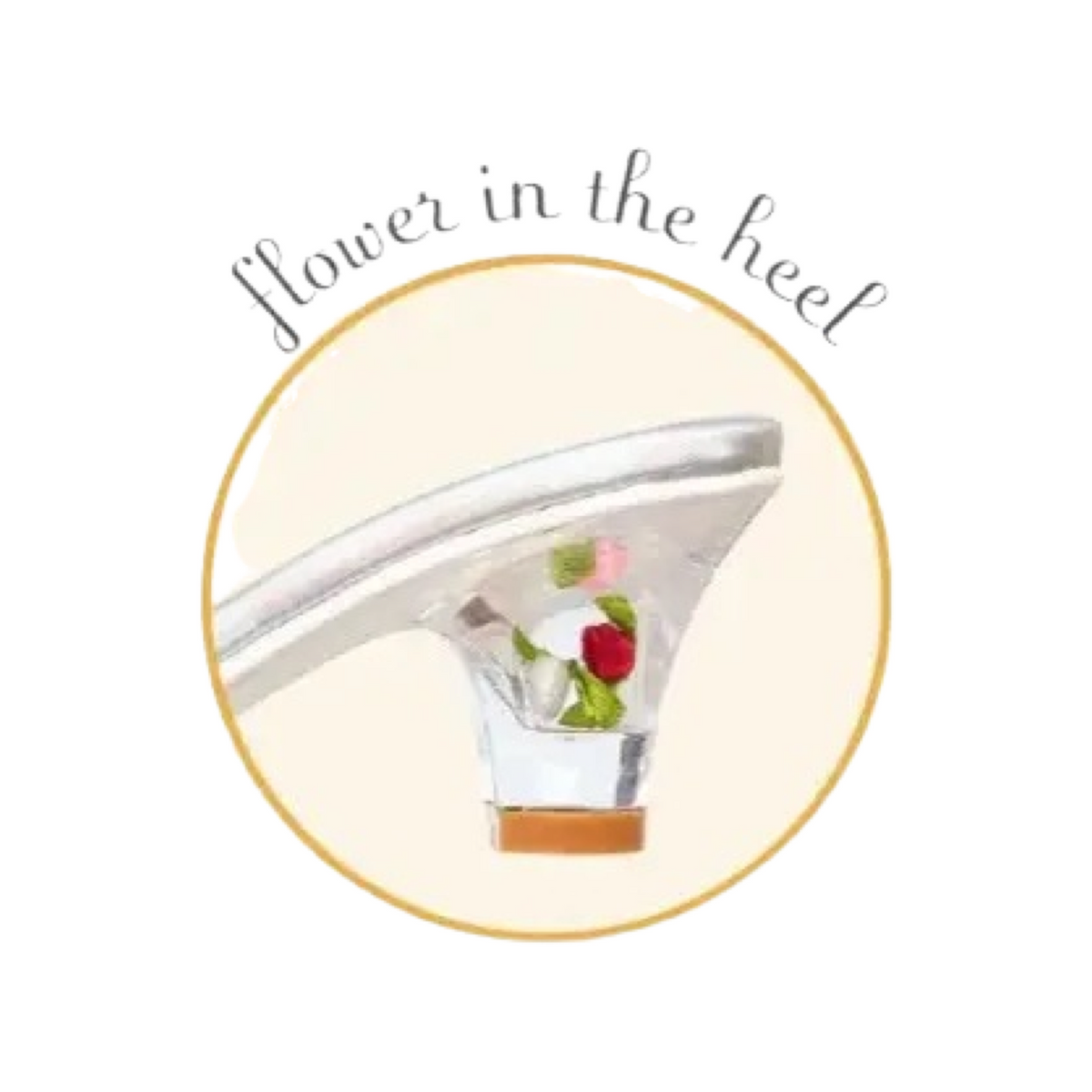 Ellina High Heel Slippers Gold